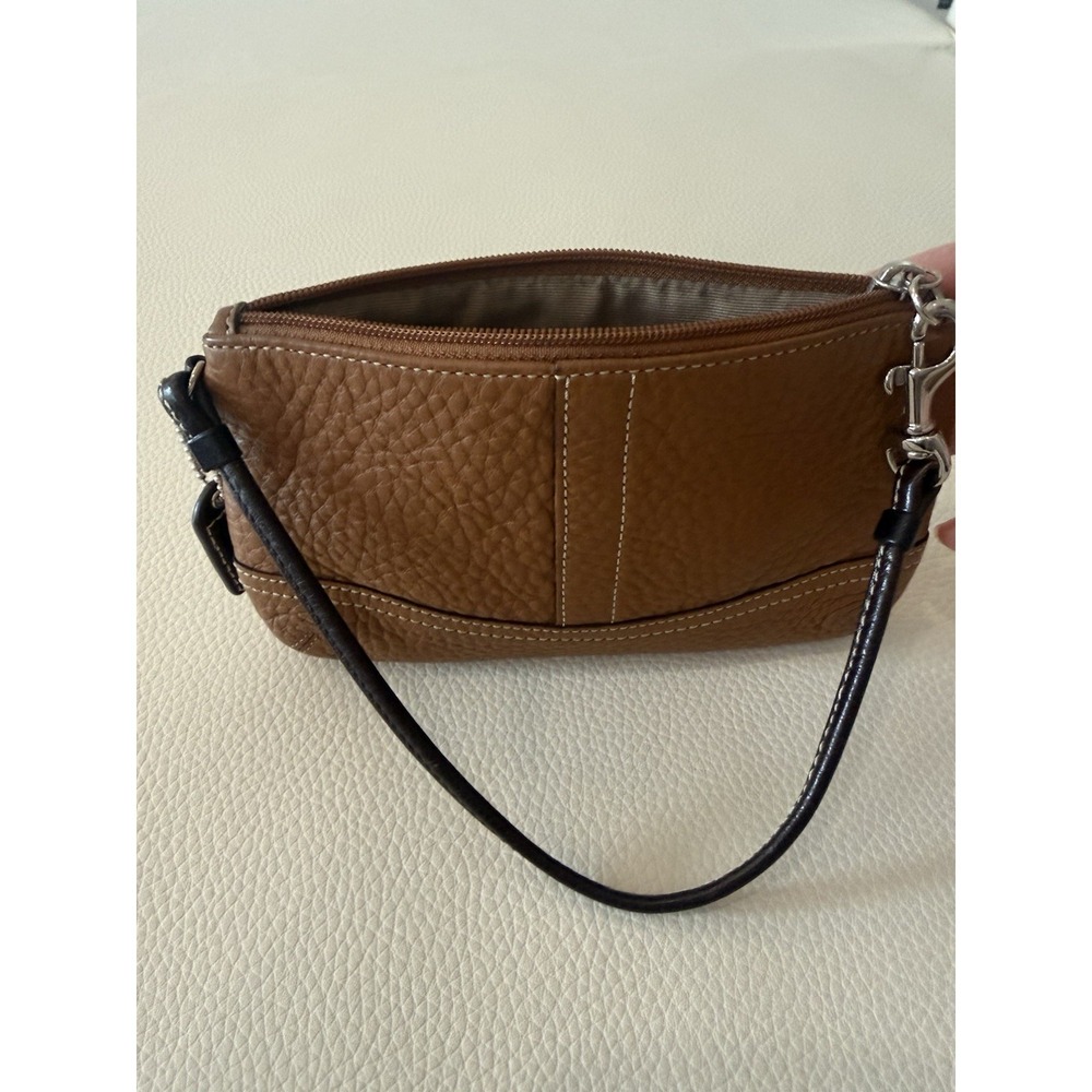 Vintage Coach British Tan Wristlet - Picture 4 of 7
